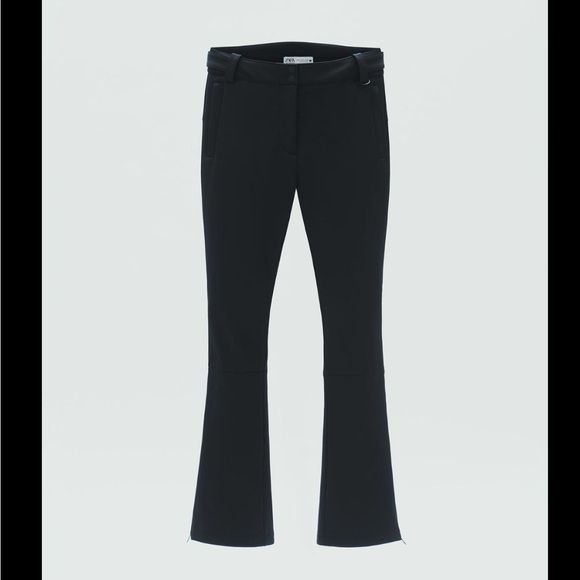 WINDPROOF AND WATERPROOF RECCO® TECHNOLOGY FLARED PANTS BLACK - Picture 5 of 16